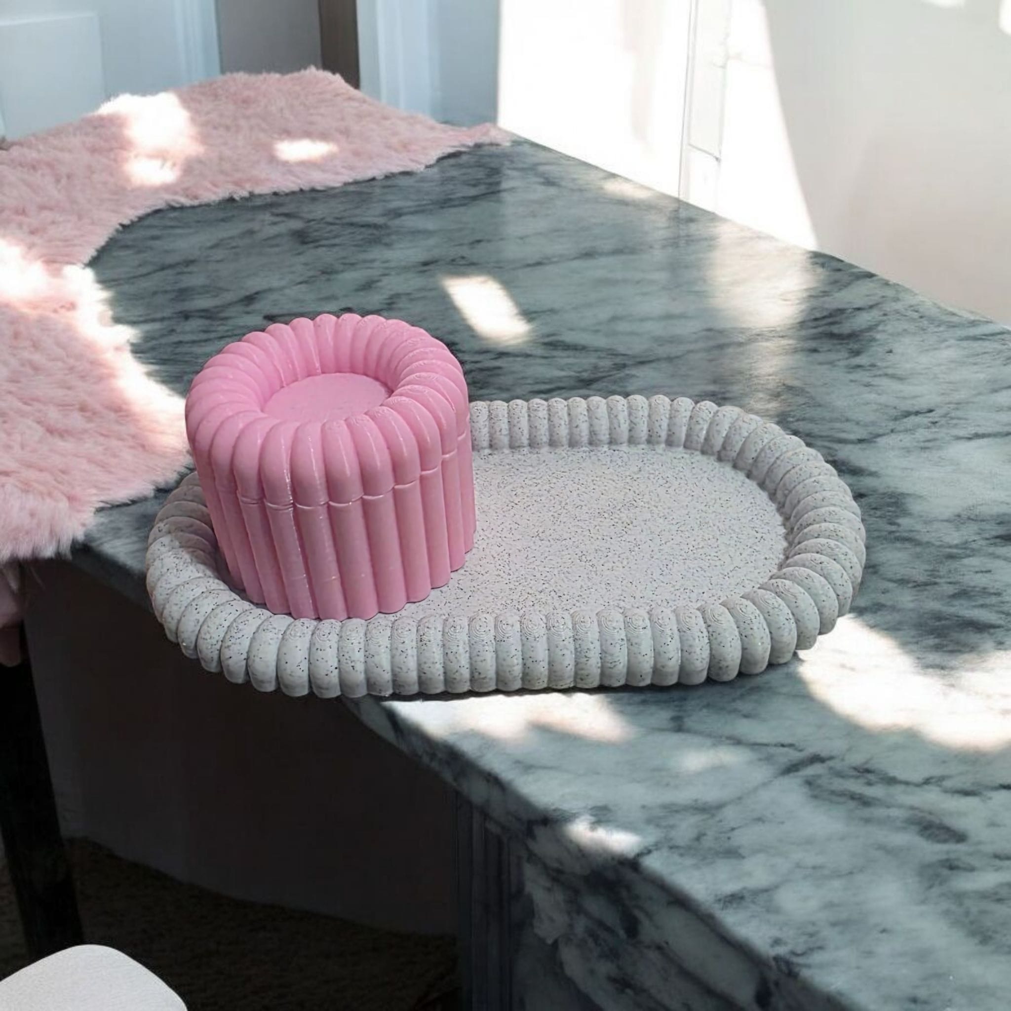 PUDDI jewelry box and tray